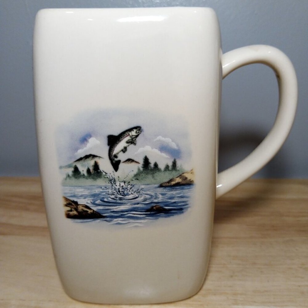 Vintage Wildlife Ceramic Stein Extra Large
